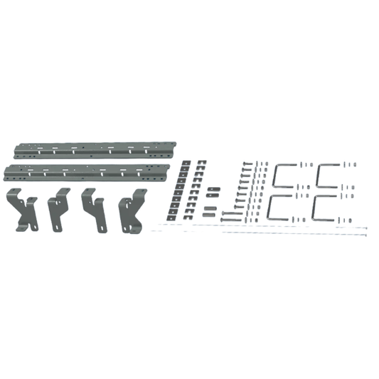 B&W UNIVERSAL MOUNTING RAILS w/ Custom Installation Brackets for 2003-2012 Dodge/Ram 2500/3500
