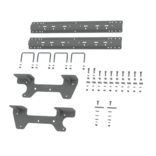 B&W UNIVERSAL MOUNTING RAILS w/ Custom Installation Brackets for 2019-2026 CHEVY/GMC 1500 (*Some Exclusions Apply)
