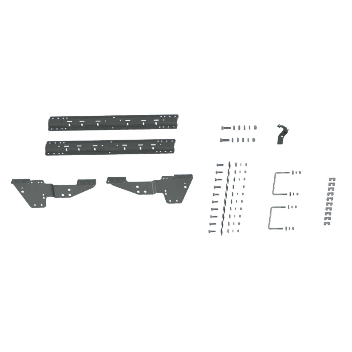 B&W UNIVERSAL MOUNTING RAILS w/ Custom Installation Brackets for 2001-2010 CHEVY/GMC 2500/3500