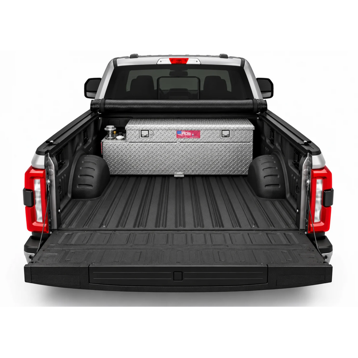 RDS 50 GAL TRANSFER TANK/TOOLBOX COMBO Aluminum Silver