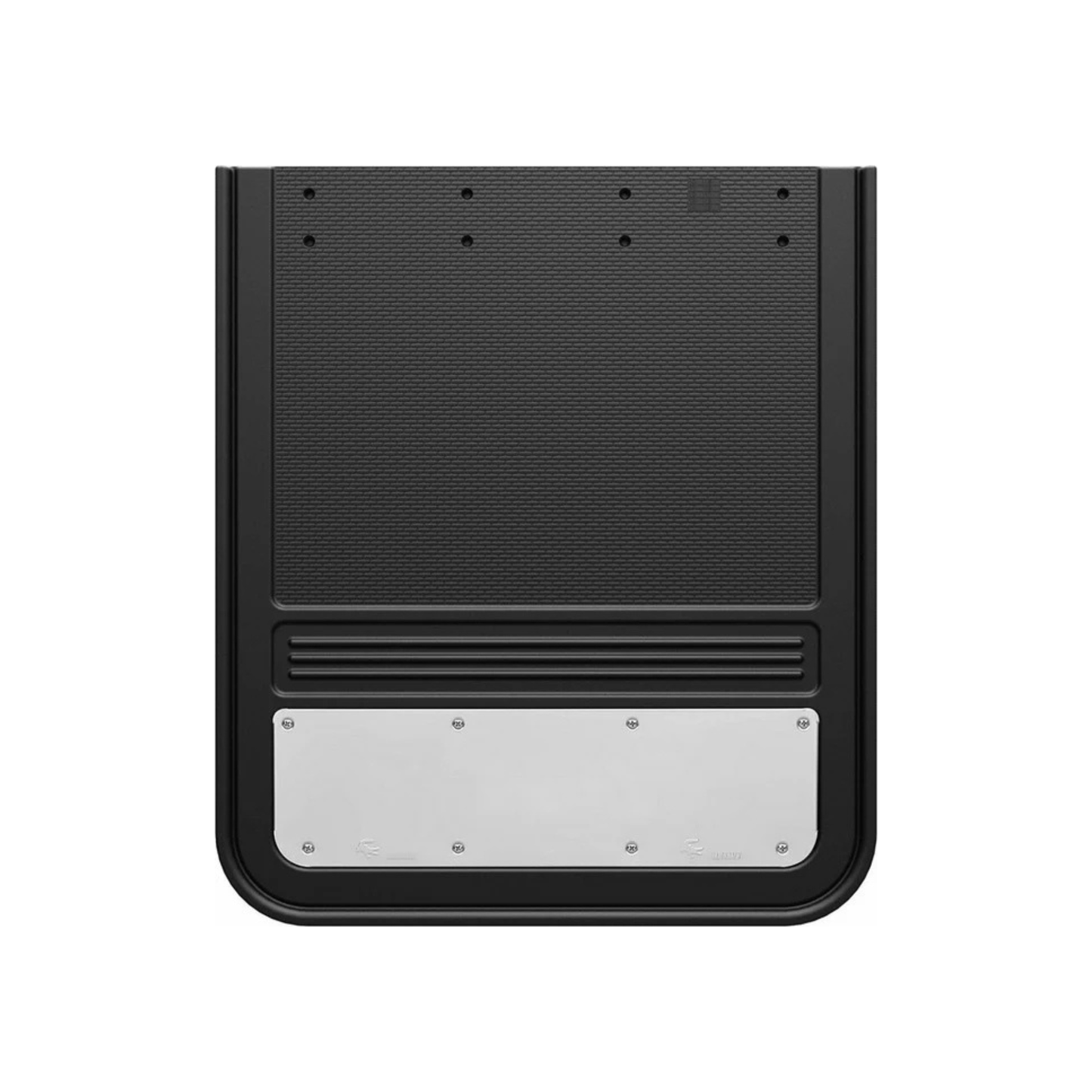 21" x 24" HD RUBBER & STAINLESS STEEL MUD FLAPS - DUALLY - PAIR