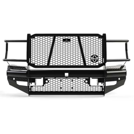 RANCH HAND LEGEND SERIES BLACK FRONT BUMPER W/ GRILLE GUARD 2019-2024 DODGE/RAM 2500/3500 W/O CAMERA