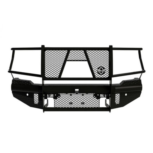 RANCH HAND LEGEND SERIES BLACK FRONT BUMPER W/ GRILLE GUARD 2020-2023 GMC 2500/3500 W/ CAMERA
