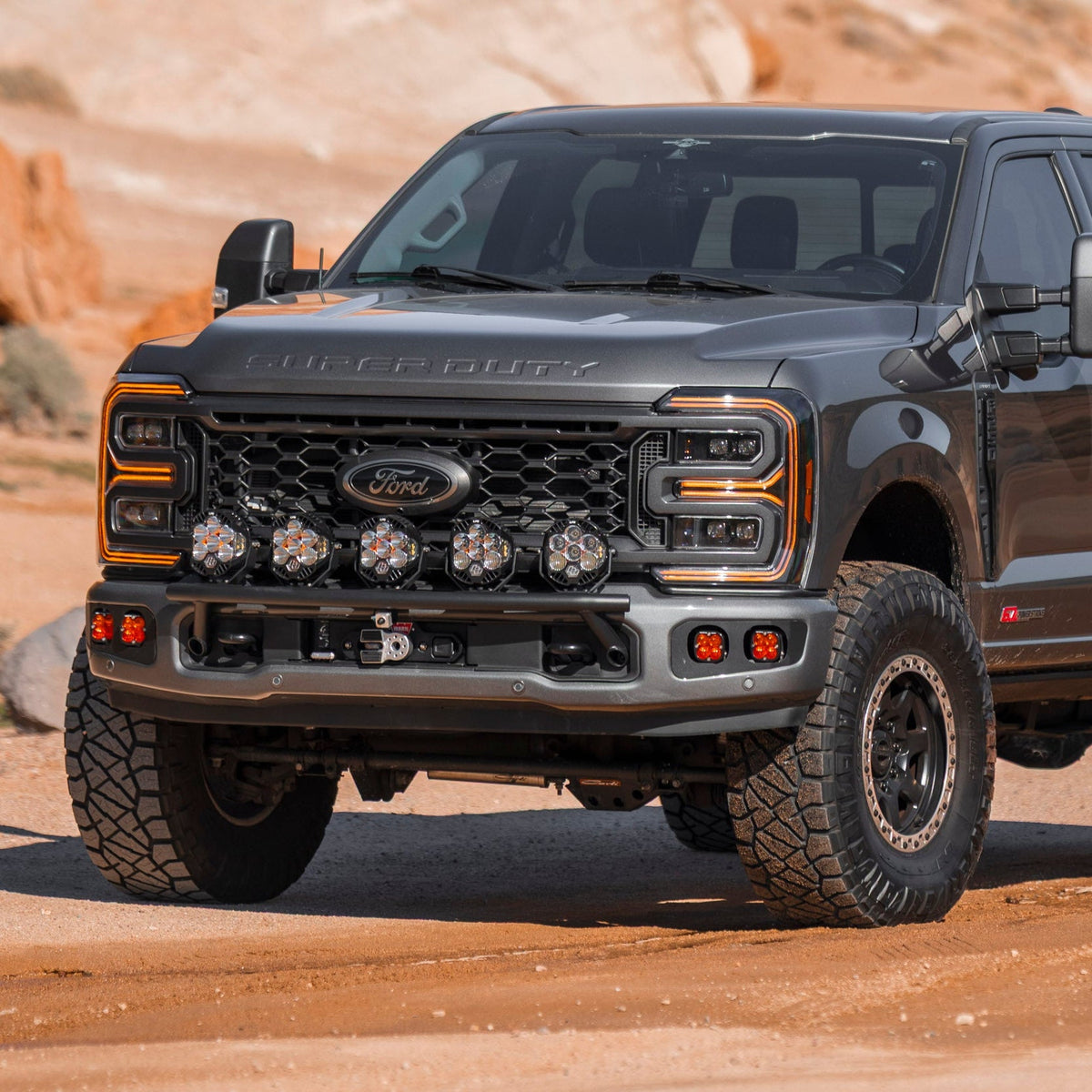 Factory Aftermarket 2017-Current Ford Super Duty Light Bar Mount | CJC Offroad