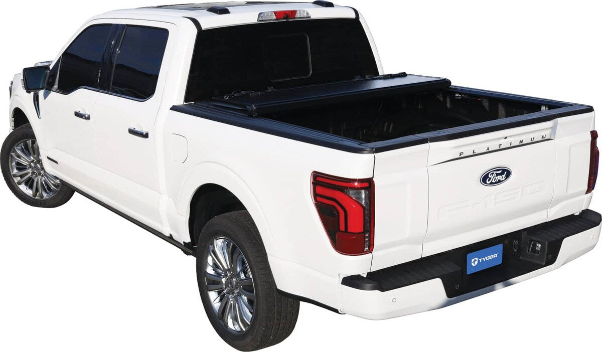 TYGER T9 HARD FOLDING TONNEAU COVER - 14-18 CHEV/GMC 1500 15-19 25000/3500  6'6" BED