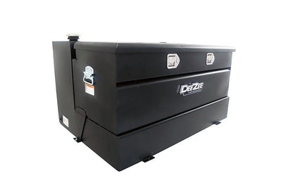 DEEZEE 111 GAL. TRANSFER TANK/TOOLBOX COMBO - STEEL BLACK - COMPLETE PACKAGE W/ 15GPM PUMP & ARCTIC HOSE