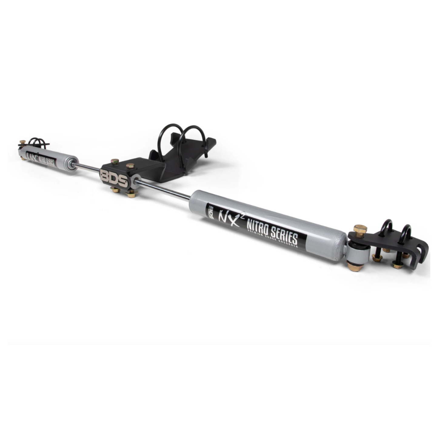 BDS DUAL STEERING STABILIZER KIT - NX2 - 05-25 F-250/F-350 4WD (Fits 0-2 Inch Lift)
