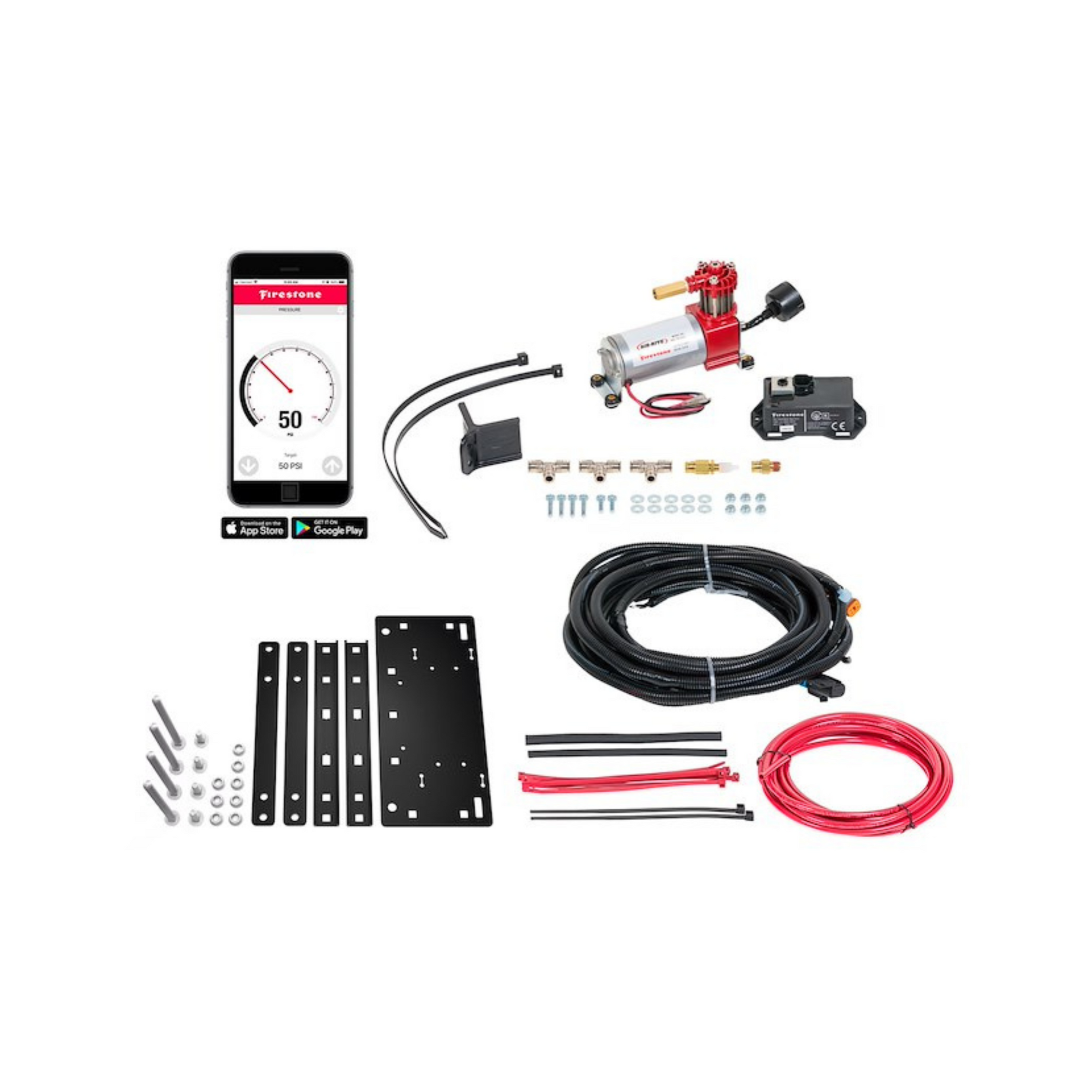 Firestone エアサスペンションキット　コンプレッサー　スイッチ 新品 コンプレッサー 圧力 スイッチ 4 ポート 220 V サイドスイッチ