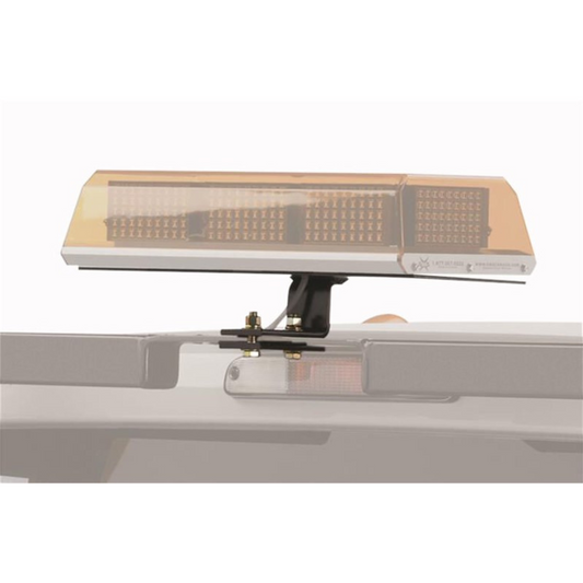BACKRACK BLACK STEEL CENTER MOUNT UTILITY LIGHT BRACKET WITH 16"X7" BASE