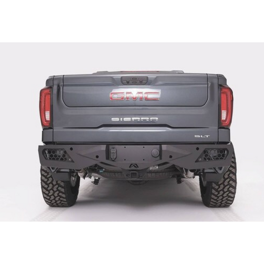 FabFours Vengeance Series Rear Bumper 19-24 Chevy/GMC 1500 - W/O Blind Spot