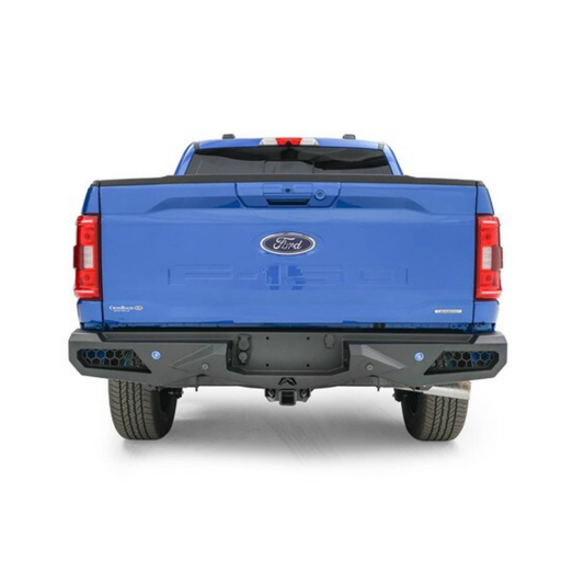 FabFours Vengeance Series Rear Bumper 21-24 Ford F-150 w/ Sensors