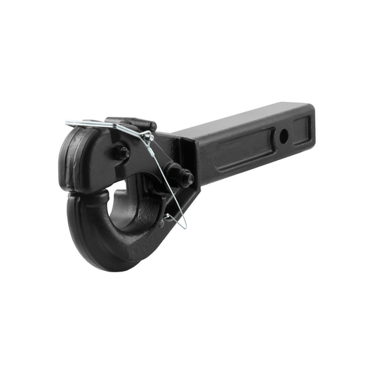 CURT#48004 RECEIVER-MOUNT PINTLE HOOK (2" SHANK, 20,000 LBS., 2-1/2" LUNETTE RINGS)