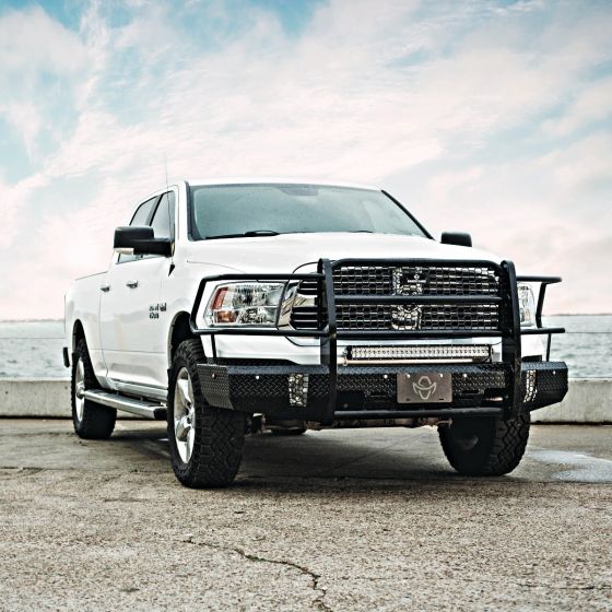 RANCH HAND SUMMIT SERIES FRONT BUMPER w/ GRILLE GUARD for 2013-2018 Dodge/Ram 1500 (Excludes Sport / Express), 2019-2024 1500 Classic, w/o Camera