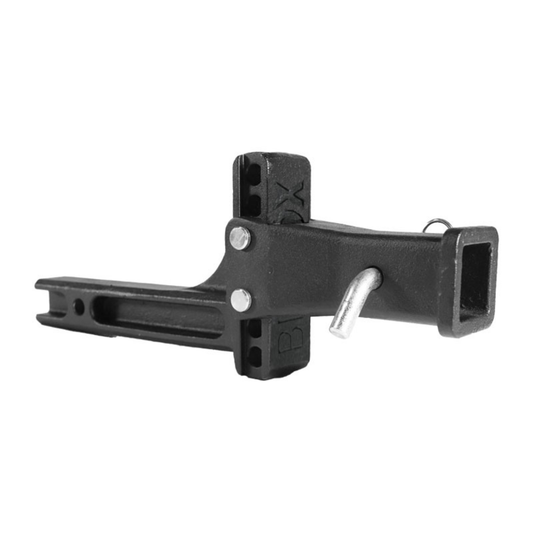 BLUE OX Adjustable Rise/Drop Receiver for Flat Towing