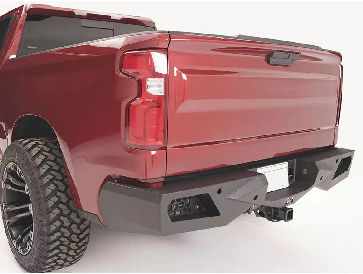 FabFours Vengeance Series Rear Bumper 19-24 Chevy/GMC 1500 W/ Blind Spot