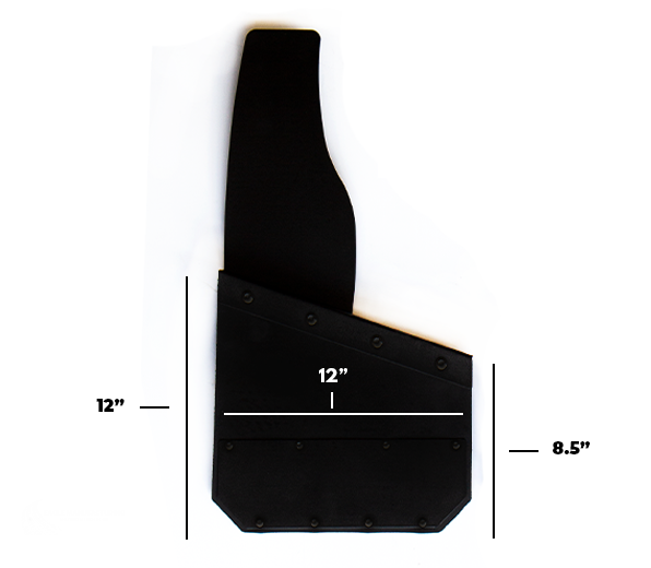 12" Kickback Mud Flaps - Set of 4