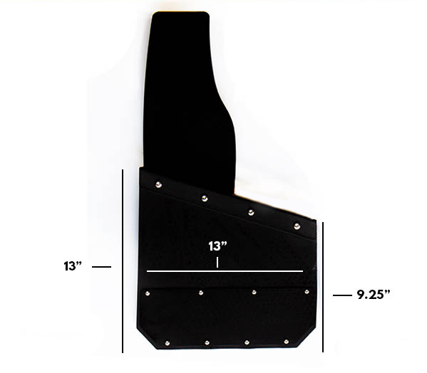 13" Kickback Mud Flaps - Set of 4
