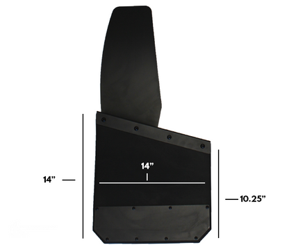 14" Kickback Mud Flaps - Set of 4
