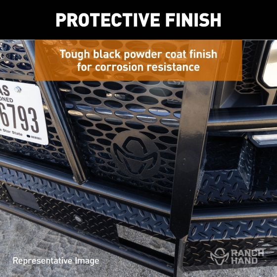 RANCH HAND SUMMIT SERIES FRONT BUMPER w/ GRILLE GUARD for 2024-2025 Chevy Silverado 2500/3500, w/ Camera