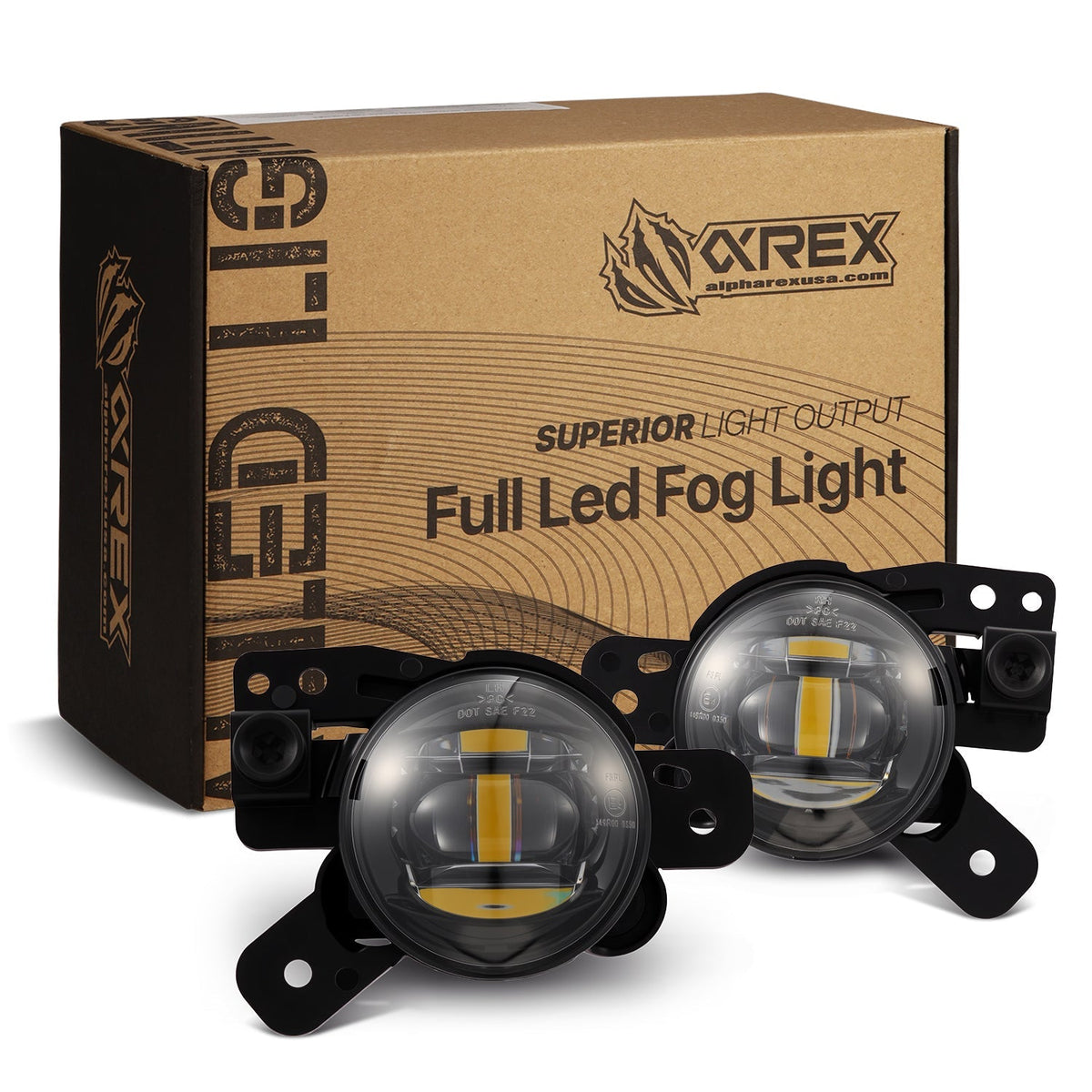 Universal Chevrolet/GMC/Buick LED Projector Fog Lights (Yellow Output Only) - view 1