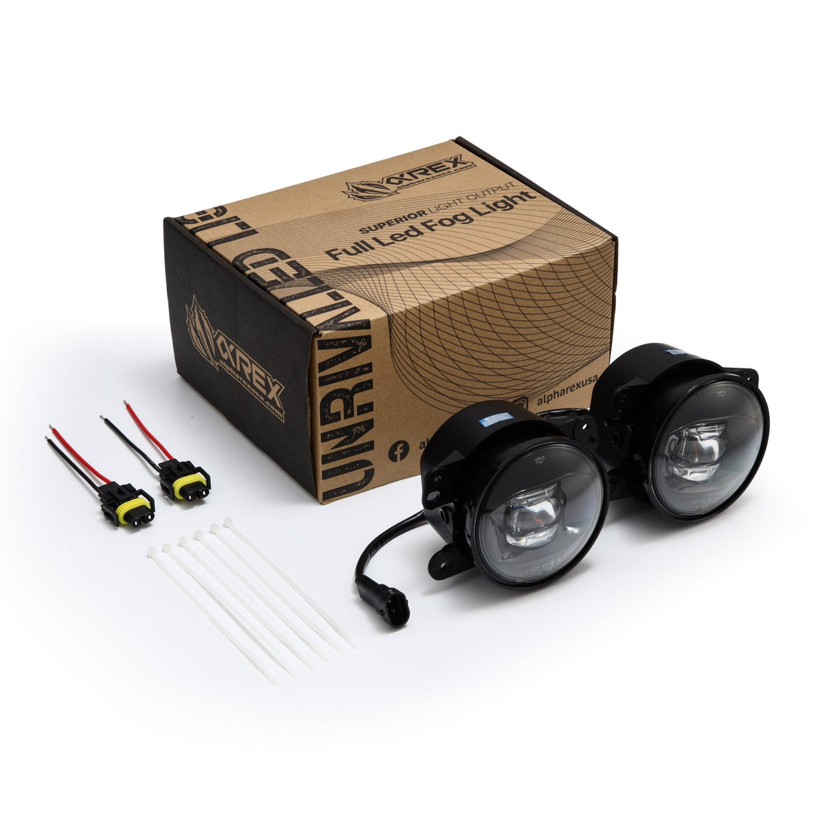 Universal Chrysler/Dodge/Hummer/Jeep DoubleTap Dual Color LED Projector Fog Lights - view 5
