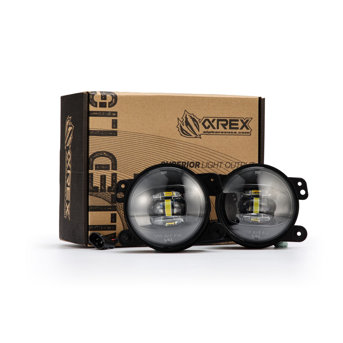 Universal Chrysler/Dodge/Hummer/Jeep DoubleTap Dual Color LED Projector Fog Lights - view 1