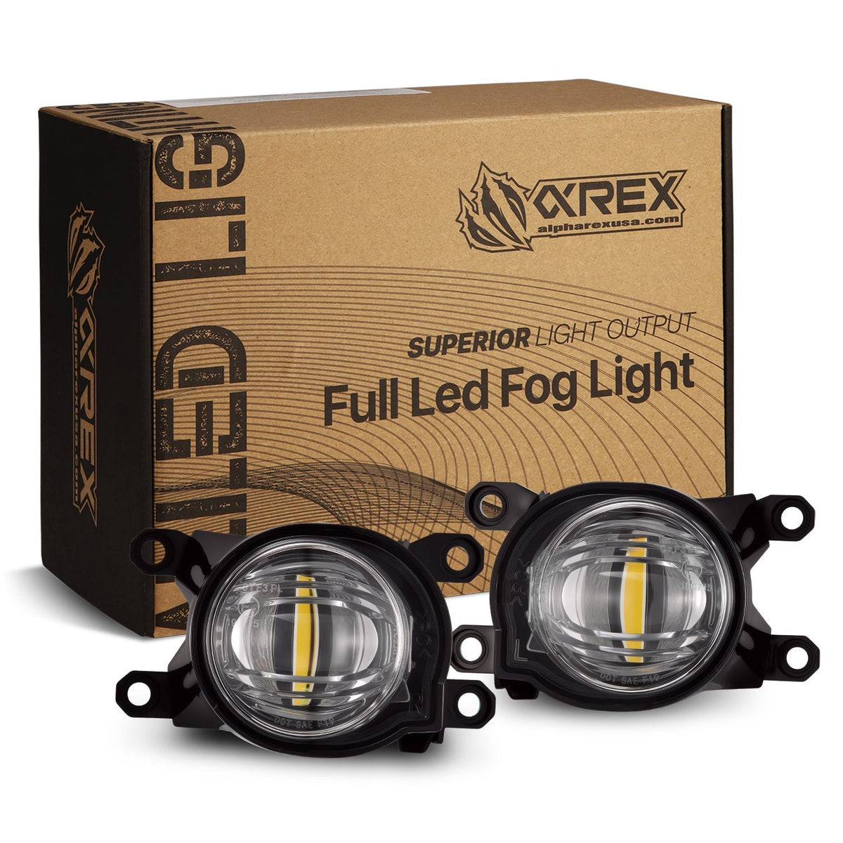 24-26 Toyota Land Cruiser DoubleTap Dual Color LED Projector Fog Lights - view 1