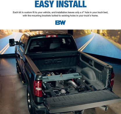 B&W #GNRK1208 30K TURNOVERBALL GOOSENECK HITCH - 04-19 NISSAN TITAN