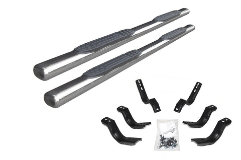 04-15 Nissan Titan King Cab Go Rhino 1000 Series Side Steps - Polished Stainless