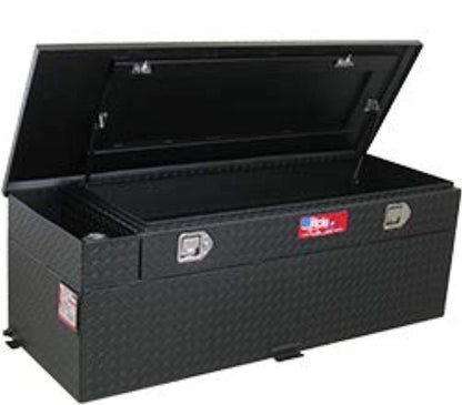 RDS #72746PC - 51 GAL. TRANSFER TANK/TOOLBOX COMBO - ALUMINUM - BLACK POWDER COAT