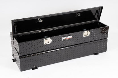 DEEZEE #DZ92740B 43 GAL. TRANSFER TANK/TOOLBOX COMBO - ALUMINUM - BLACK