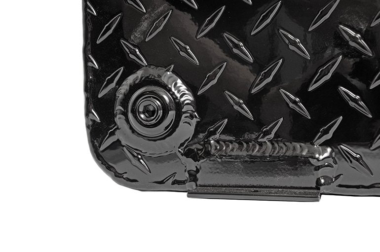 DEEZEE #DZ92740B 43 GAL. TRANSFER TANK/TOOLBOX COMBO - ALUMINUM - BLACK