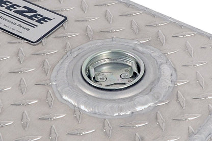 DEEZEE #DZ92647 92 GAL. TRANSFER TANK/TOOLBOX COMBO - ALUMINUM - SILVER