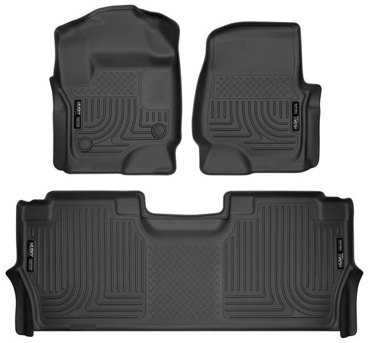 Husky Liners 94061 Weatherbeater Series - 17-24 Ford F250/F350/F450 Crew Cab