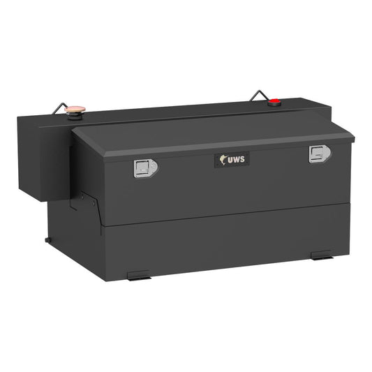 UWS #ST-100HH-CB-MB - 100 GAL. TRANSFER TANK/TOOLBOX COMBO - STEEL- BLACK